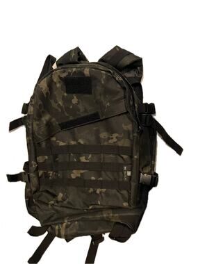 Wotony Green Brown Camo Large Tactical Backpack 28L